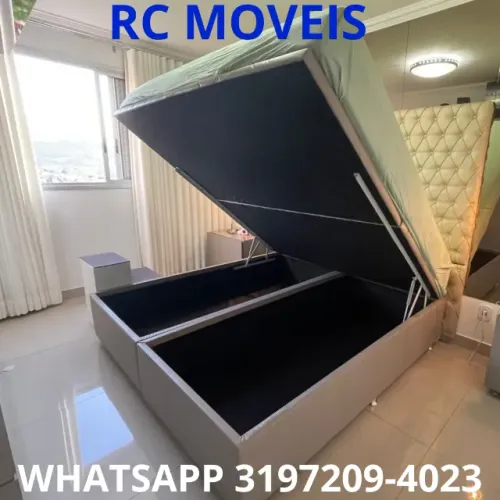 Cama Box Baú Queen 1.58x1.98 - Praticidade e Conforto