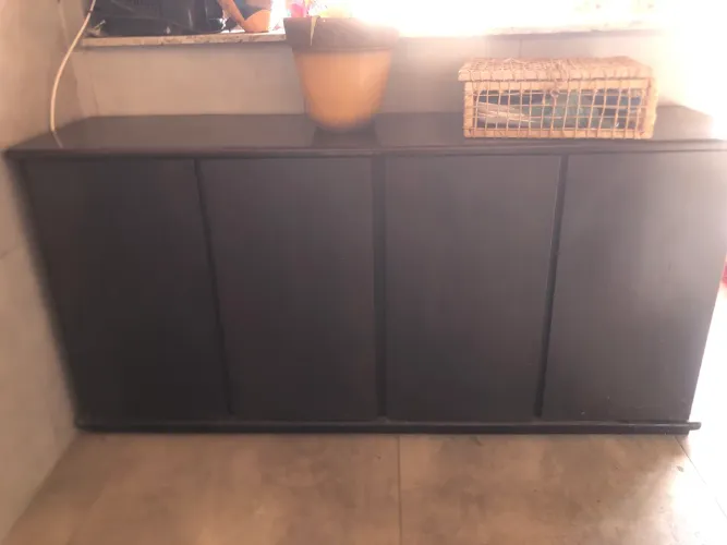 Bufet madeira maciça imbuia 4 portas  1.70 x 0,44