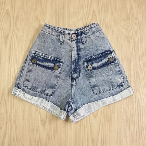Short Jeans Lavagem Azul Clara 36