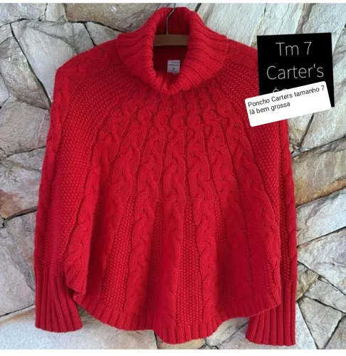 Poncho Carters Vermelho 