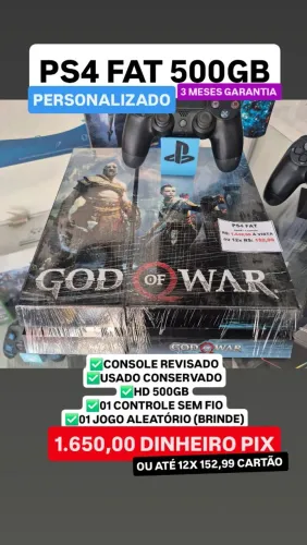 Ps4 Fat Personalizado + Garantia Loja