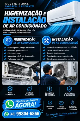 ? HIGIENIZAÇÃO E INSTALAÇÃO DE AR-CONDICIONADO ? 