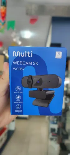 Webcam 2k Foco Automatico com Mic WC057 Multi