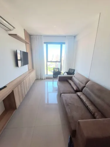 Aluguel Lindo Apt 35m* 1Qt 100% Mobiliado e Projetado, Lazer Comp, Academia, Restaurante e