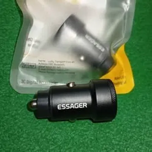 Carregador veicular essager 54wts turbo  USB A e C