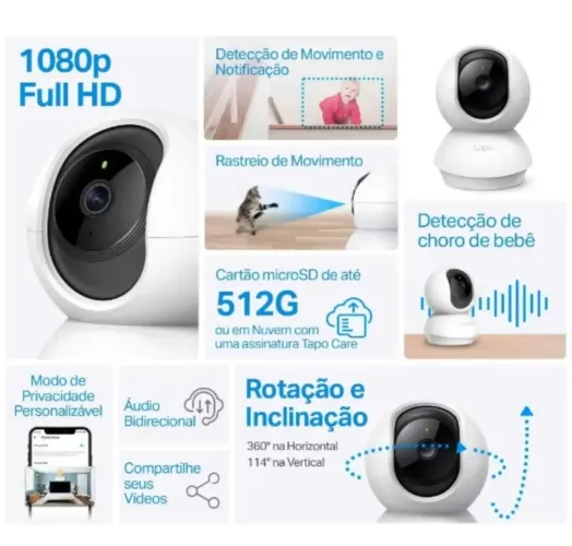 Câmera de segurança Tapo C200