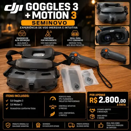 DJI goggles 3 + motion controle 3