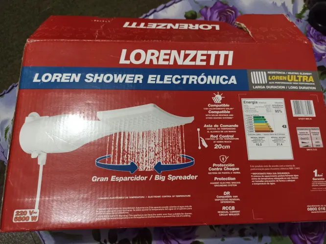 Chuveiro Lorenzetti Loren Shower Eletrônico - NOVO
