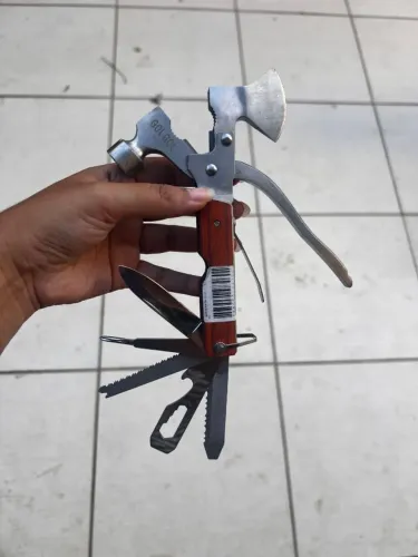 Machadinha/martelo multifuncional de aço 16 em 1