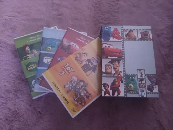 Combo DVDs - Pixar Collection + Trilogia Alvin e os Esquilos