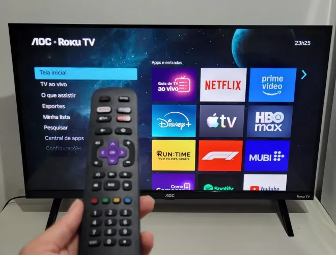 TV SMART AOC ROKU 32" LED BORDA INFINITA