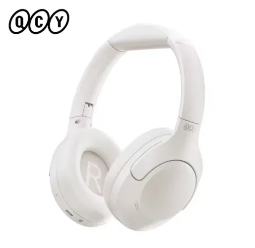 Headset Qcy H3 Lite Anc Bluetooth 5.3 Multiponto 60h Cor Branco