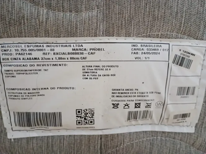 CAMA BOX SOLTEIRO ORTOPÉDICO
