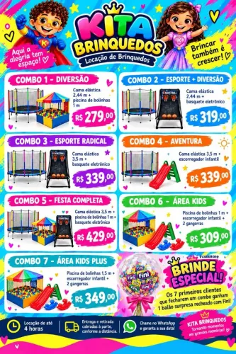 Aluguel de brinquedos - região de Guarulhos 