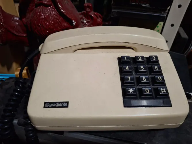 Telefone gradiente funcionando