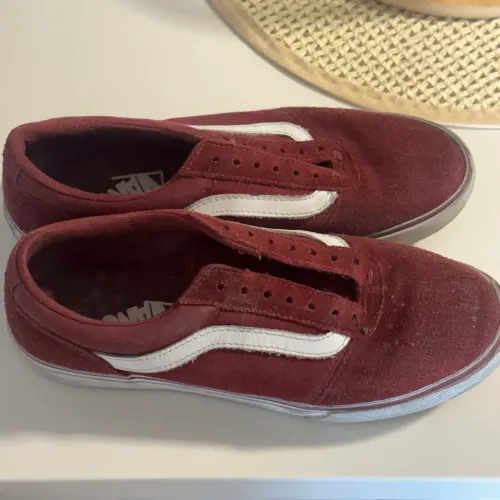 Vans: Tênis Vans Old Skool Infantil Vinho Nº 35