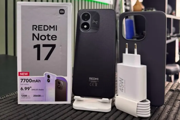 Celular Lançamento Xiaomi Redmi Note 17 4G 256GB 8GB RAM Versão Global Preto