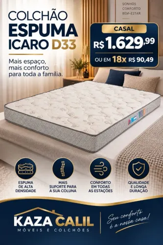 COLCHÃO CASAL espuma