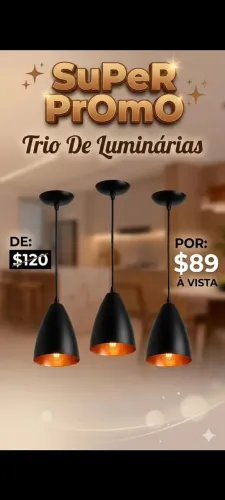 Super PrOmO Trio de Luminárias