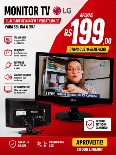 Monitor tv 21.5 Lg
