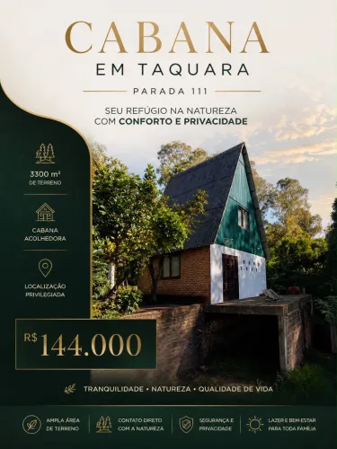  CABANA EM TAQUARA/RS - FAZENDA FIALHO