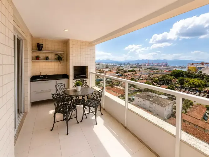 92 metros quadrados com 3 quartos em Ponta da Praia - Santos - SP