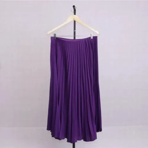 Saia Plissada Zara Roxo