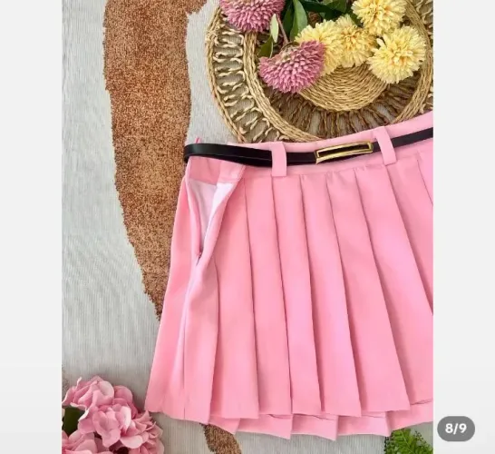 Short Saia blisada 