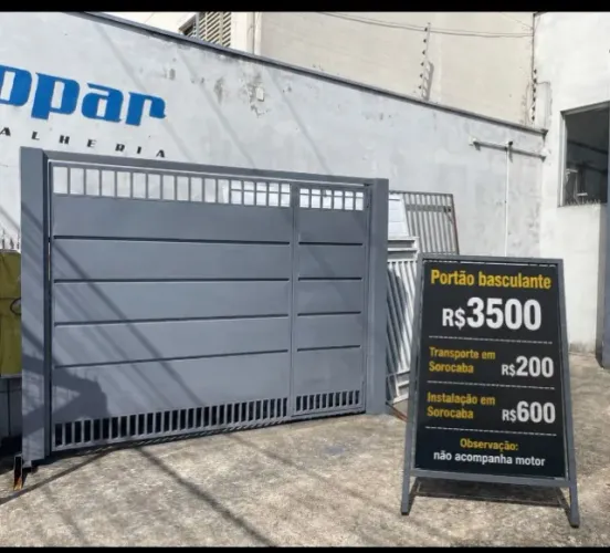 portão basculante barato