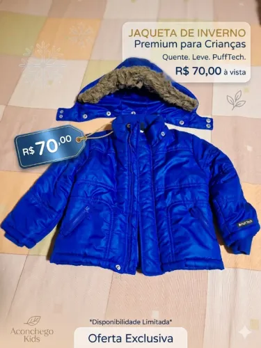 Jaqueta Casaco Puffer Infantil Girandola - Tam 18 Meses (Ótimo Estado)