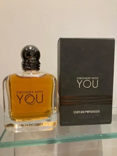 Perfume Giorgio Armani 100ml - Stronger With You - 100/100 - Nunca usado - Na caixa