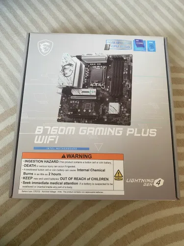 Kit placa mae B760M GAMING WIFI e gabinete aquario gamer s/ cooler