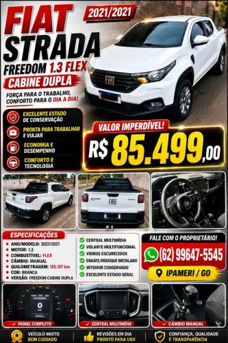 Fiat Strada Freedom 1.3 Flex 8V CD 2021