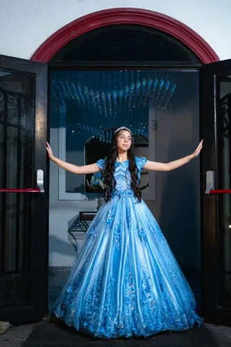 Vestido azul Debutante