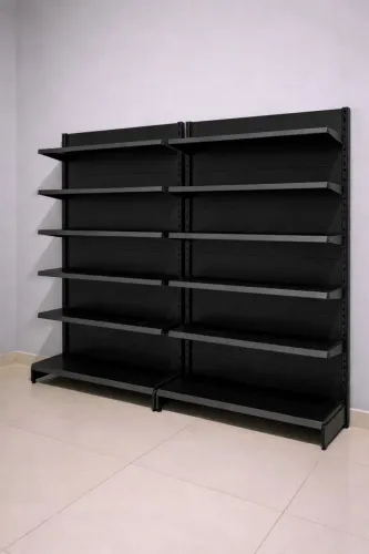 OPORTUNIDADE! Gôndola de Parede Preta - Pouco uso, pronta para retirar!