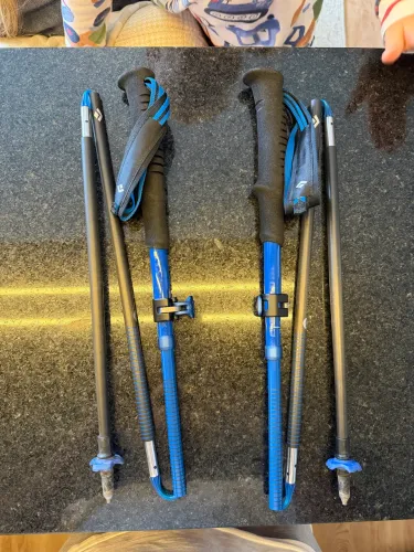 Bastoes de caminhada black diamond distance flz carbon