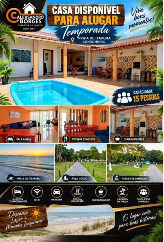 Casa casa grande e espaçosa para temporadas na praia de Itapema com preço excessivo