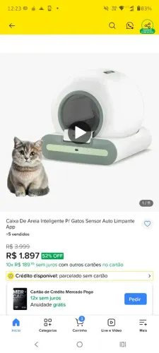 Caixa automática de areia - newpet