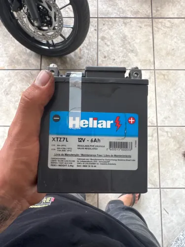 Bateria heliar xtzl7 fz250