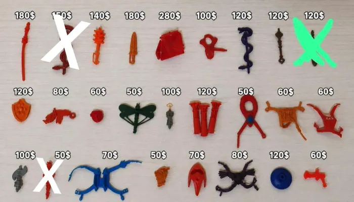 Acessórios He Man anos 80
