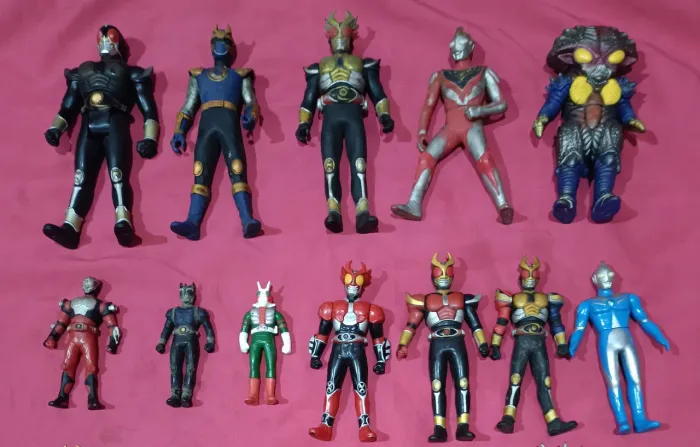 Lote Coleção Bonecos Tokusatsu Kamen Rider Ultraman Super Sentai 19 Pcs, orig/Japão