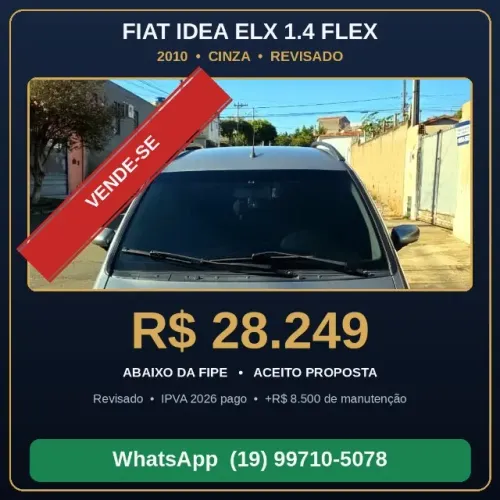 Fiat Idea ELX 1.4 MPI Fire Flex 8V 5P 2010