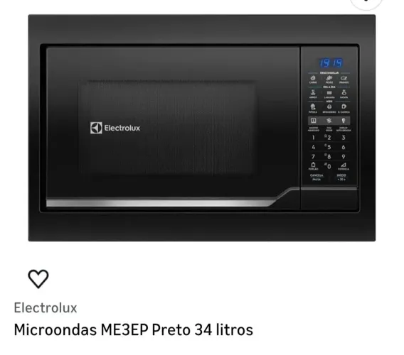 Microondas de embutir Eletrolux novo na caixa - oportunidade