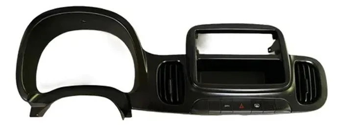 Moldura Som Fiat Mobi Preto