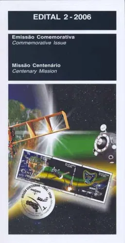 LINDO BLOCO SELO BRASILEIRO - 2206 - MISSÃO ESPACIAL