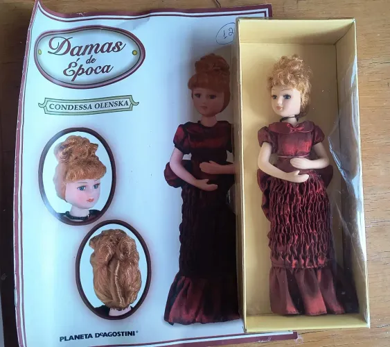 Damas de época - boneca de porcelana planeta d'agostini