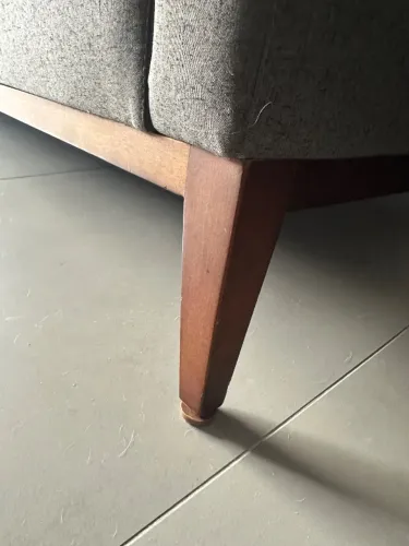 Sofá de tecido grafite Líder 