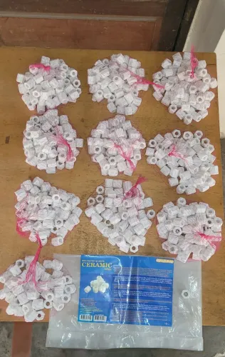 10L MÍDIAS MIRACLE BABY ANÉIS CERÂMICOS NOVA PARA BIOLOGIA DOS AQUÁRIOS