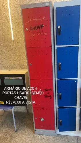 Armário de aço sem chave