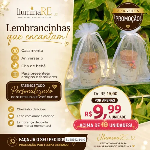 LEMBRANCINHAS EM VELAS